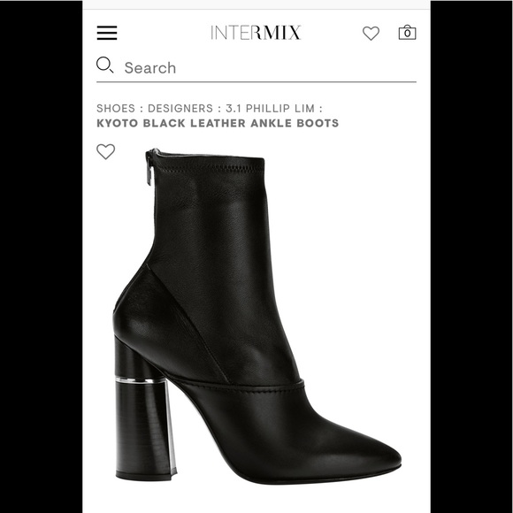 3.1 Phillip Lim Shoes - SOLD!!  PHILLIP LIM Kyoto Leather Black 10 40.5